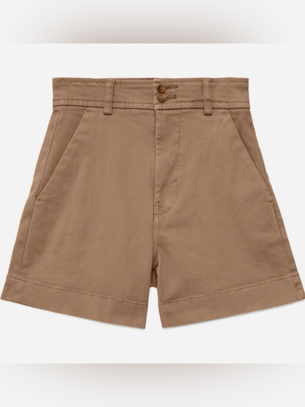 Everlane high waisted canvas shorts